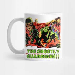 Guardians War Soldiers Skulls Skeletons Horror Terror Fear Ghosts Halloween Retro Vintage Comic Mug